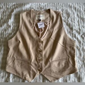 American Eagle Outfitters Beige Vest